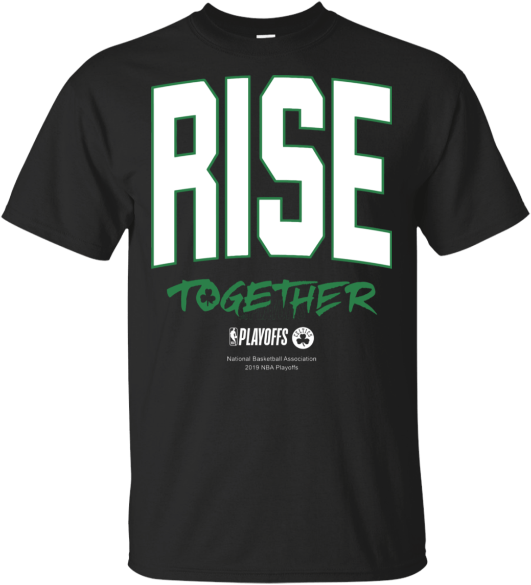 Boston Celtics Rise Together 2019 Playoffs T-shirt - Mickey Mouse Gender Reveal Shirt Clipart (1155x1155), Png Download