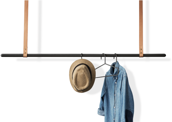 Clothes Rack Klädhängare - Hall Upphängning Clipart (920x400), Png Download