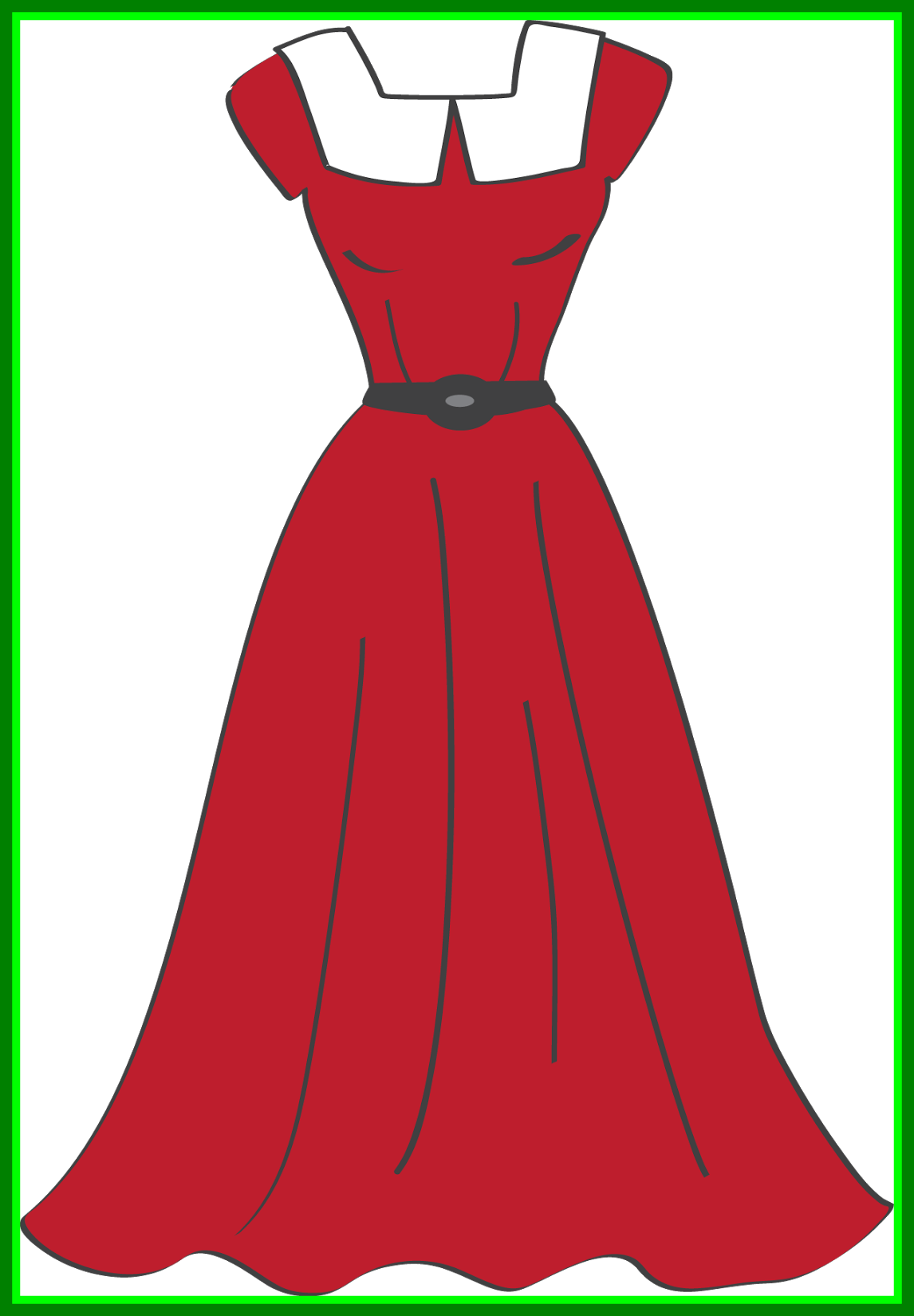 Clothes Clipart Clothing Rack - Gown - Png Download (1146x1650), Png Download