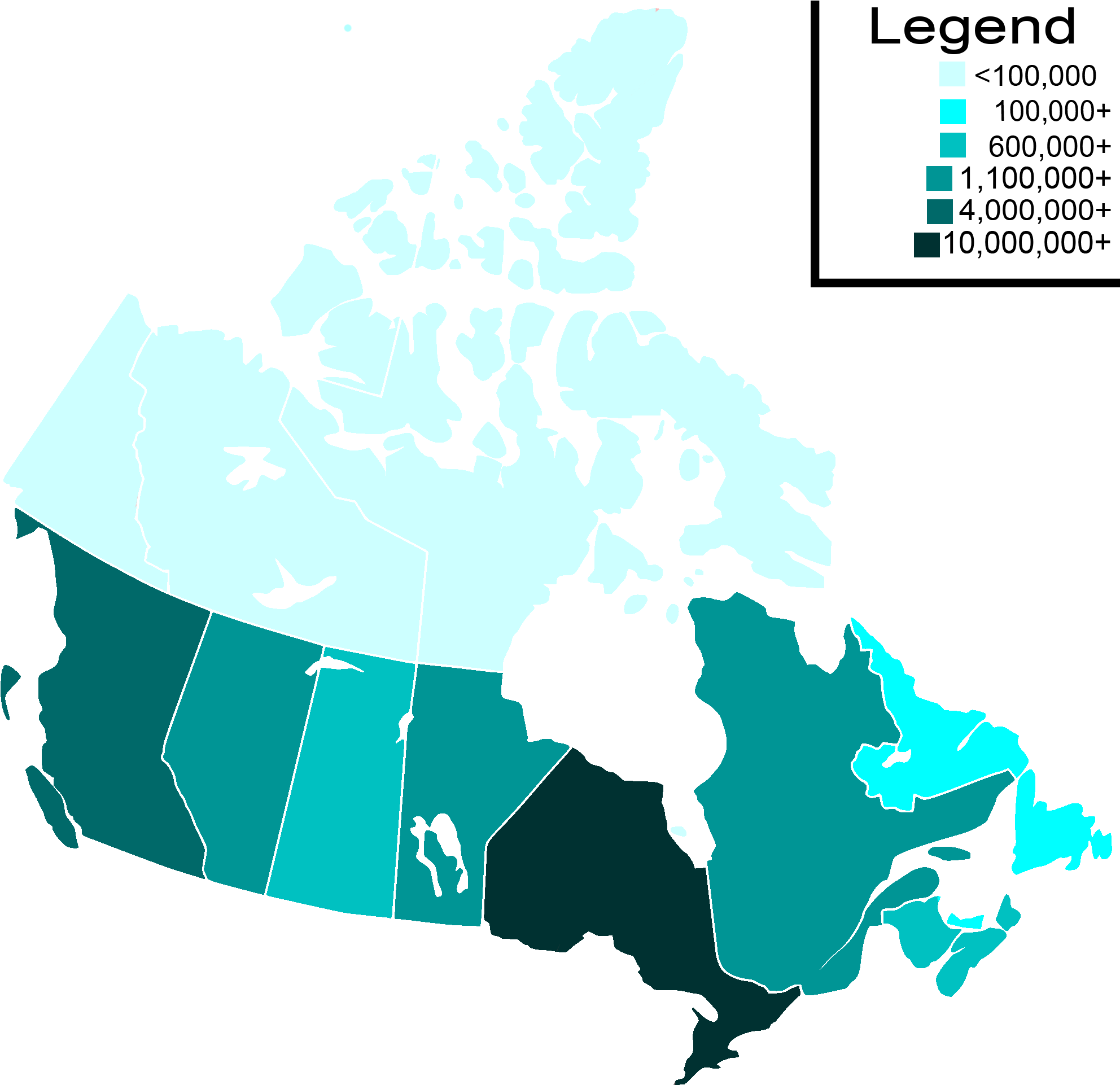 Canada Population Map - Minimum Wage Canada 2018 Clipart (2000x1937), Png Download
