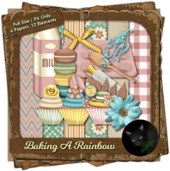 Baking A Rainbow Mini Kit 5 - Clockwork Angel Clipart (600x600), Png Download