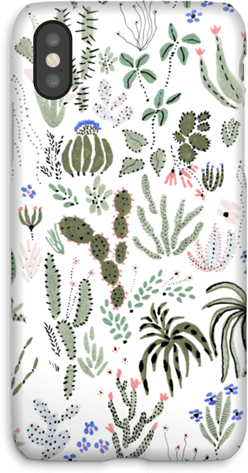 Cactus Garden - Mobile Phone Case Clipart (499x800), Png Download