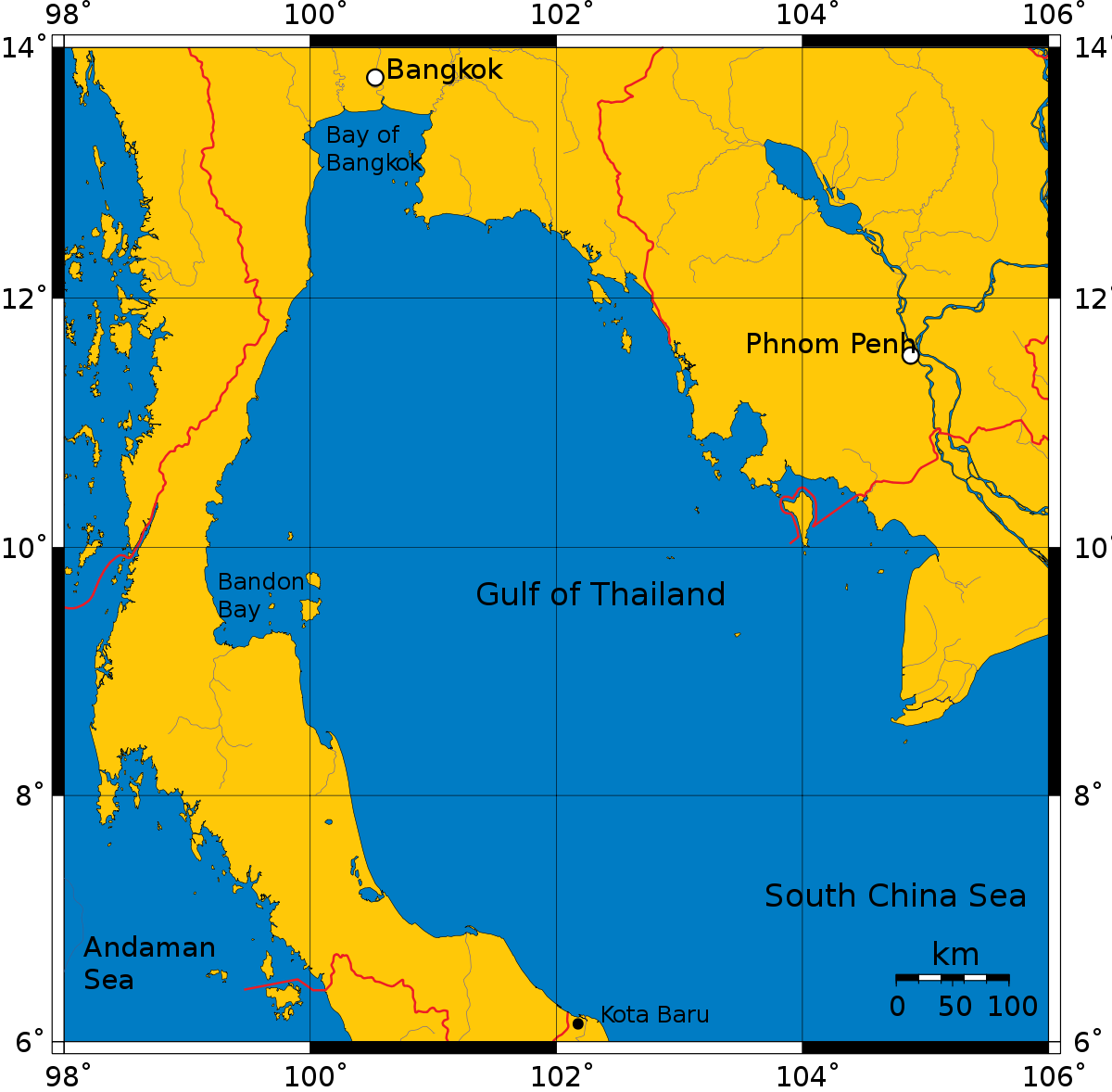 Gulf Of Thailand Clipart (1200x1178), Png Download