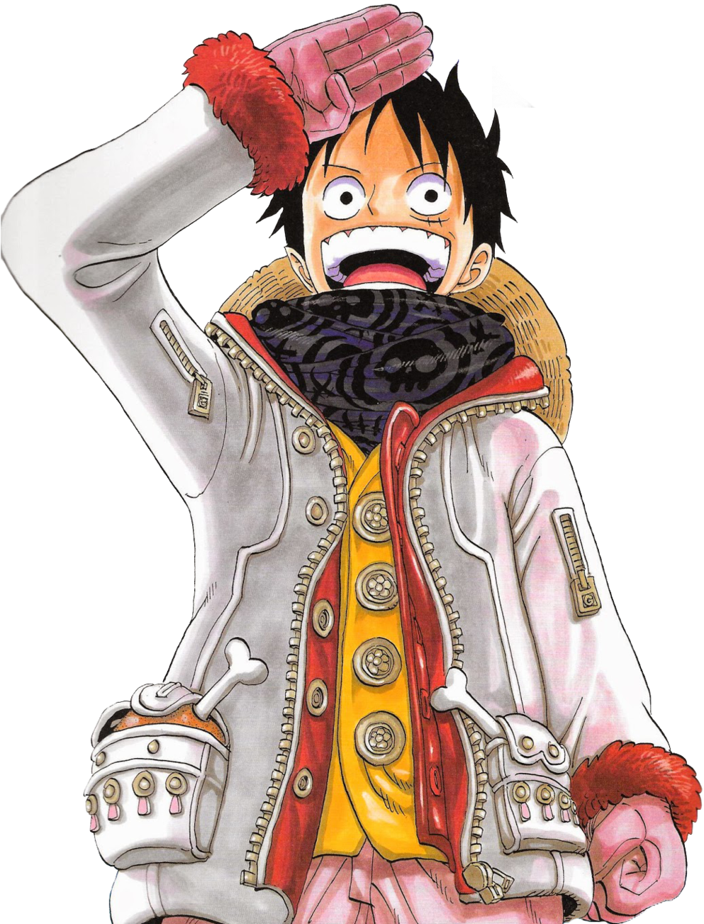Luffy Luffy Scans Official Art - Weekly Shonen Jump Clipart (1024x1535), Png Download