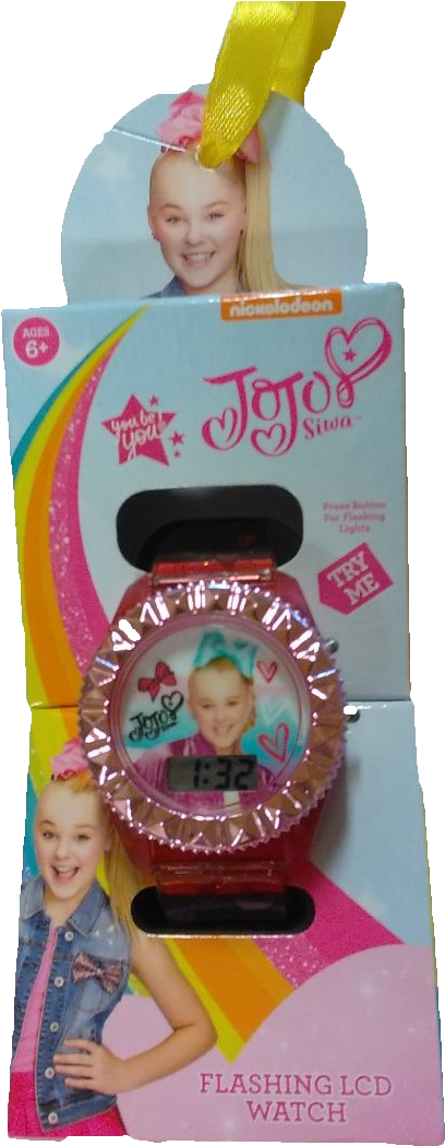 Jojo Siwa Flashing Lcd Watch - Play Clipart (467x1080), Png Download