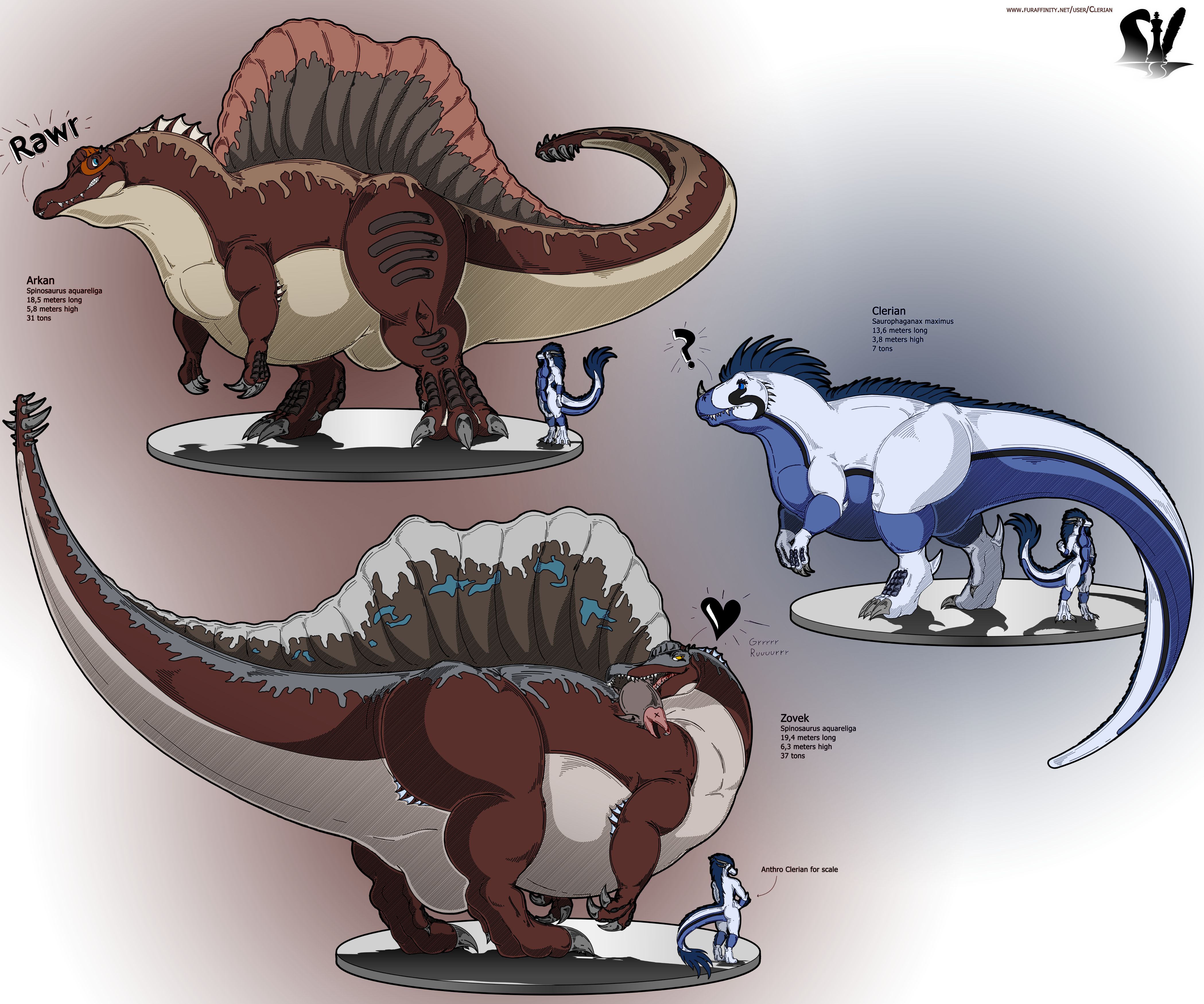 Spinosaurus Png Clipart (4196x3500), Png Download
