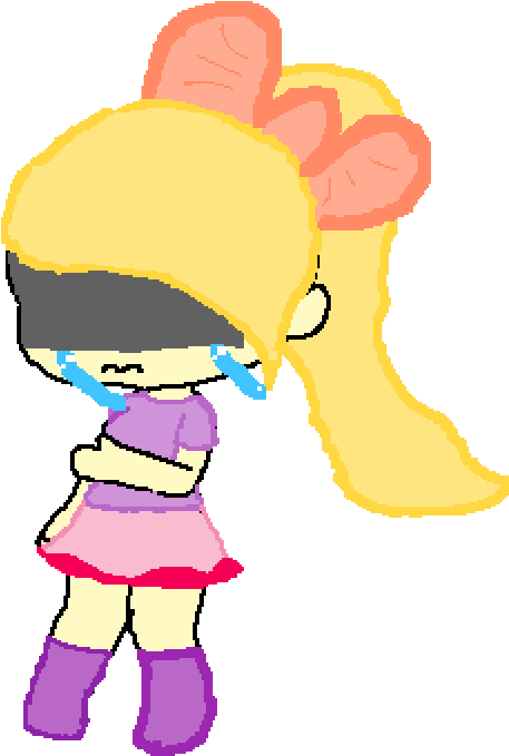 Deppresed Jojo Siwa - Cartoon Clipart (640x1000), Png Download