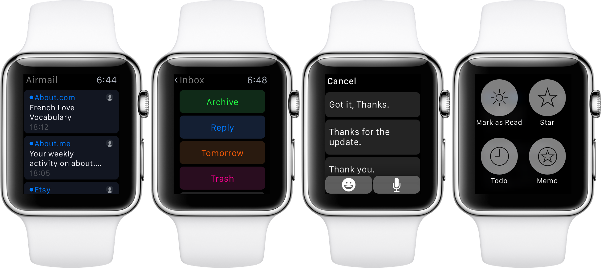 Airmail Could Be The Best Email Client For Apple Watch - Apple Watch Alarm Clipart (1951x872), Png Download