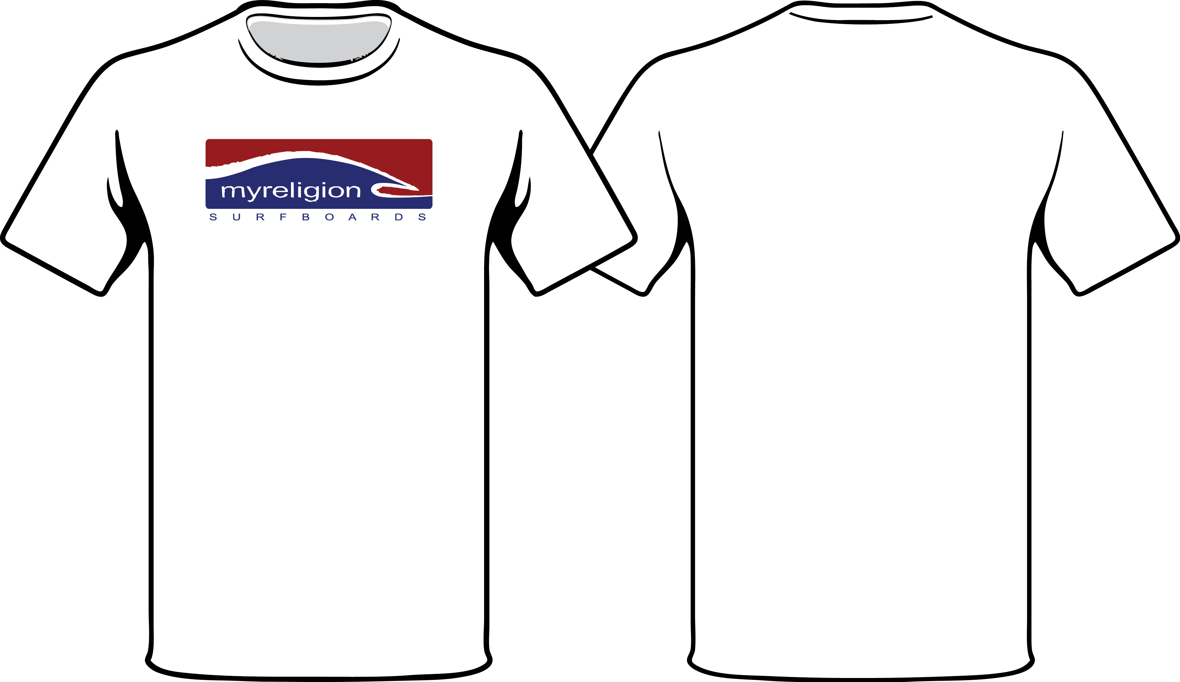 Wave Logo Tee - T-shirt Clipart (3827x2214), Png Download