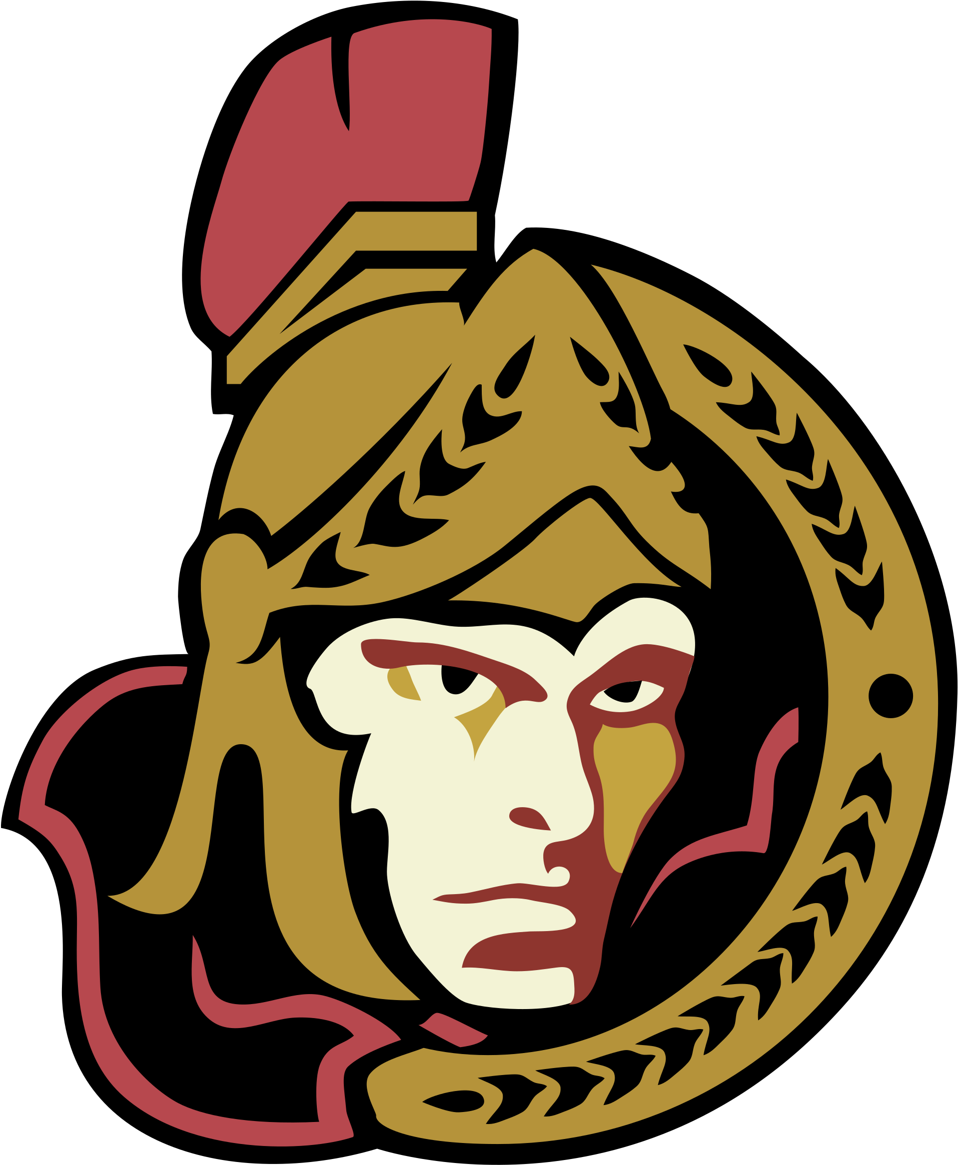 Ottawa Senators Logo Png Transparent - Ottawa Senators Nhl Logos Clipart (1917x2331), Png Download