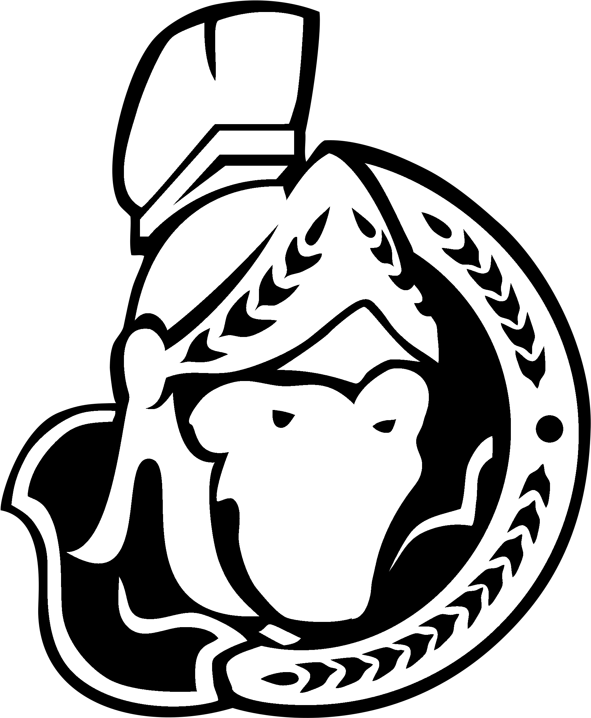 Ottawa Senators Logo Black And White - Ghost In The Shell Laughing Man Gif Clipart (2400x2400), Png Download