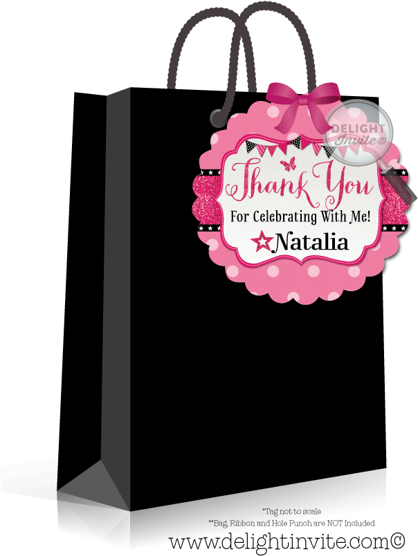 American Girl Theme Party Favor Tags [di-661ft] - Superhero Party Favor Tags Clipart (613x822), Png Download