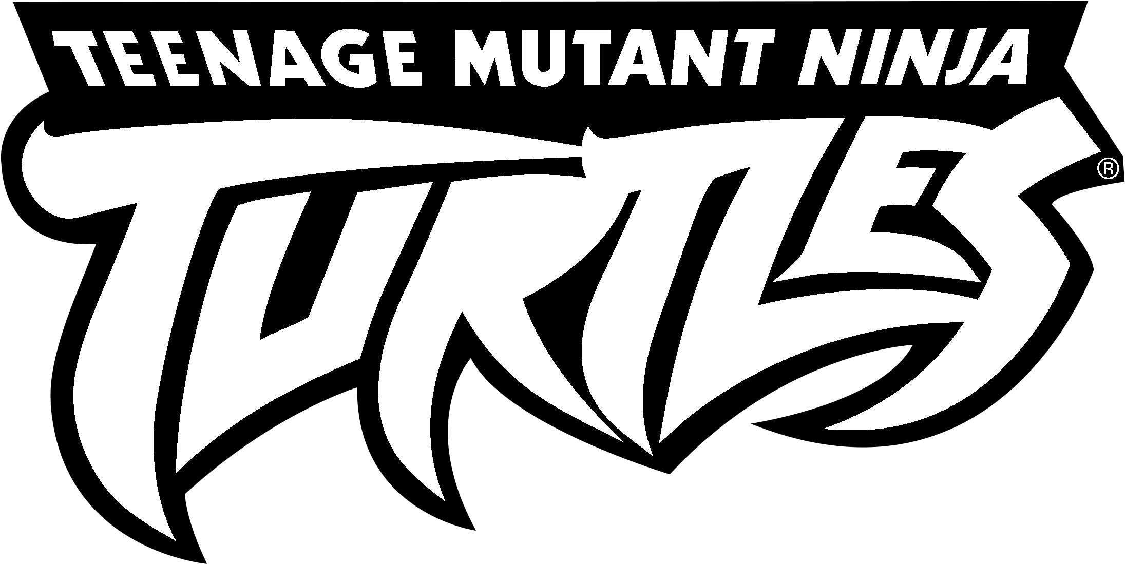 Turtles Ninja Logo Black And White - Teenage Mutant Ninja Turtles 2003 Logo Clipart (2400x2400), Png Download