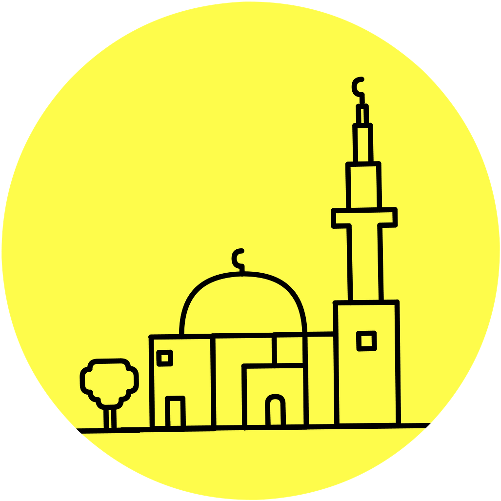 Mosque Cut Out Silhouette Masjid Ilustrasi Clipart Large Size