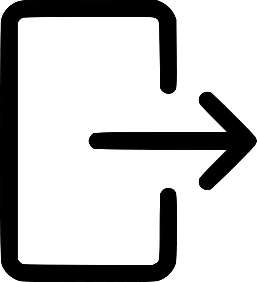 Exit Icon Png , Png Download Clipart (890x980), Png Download