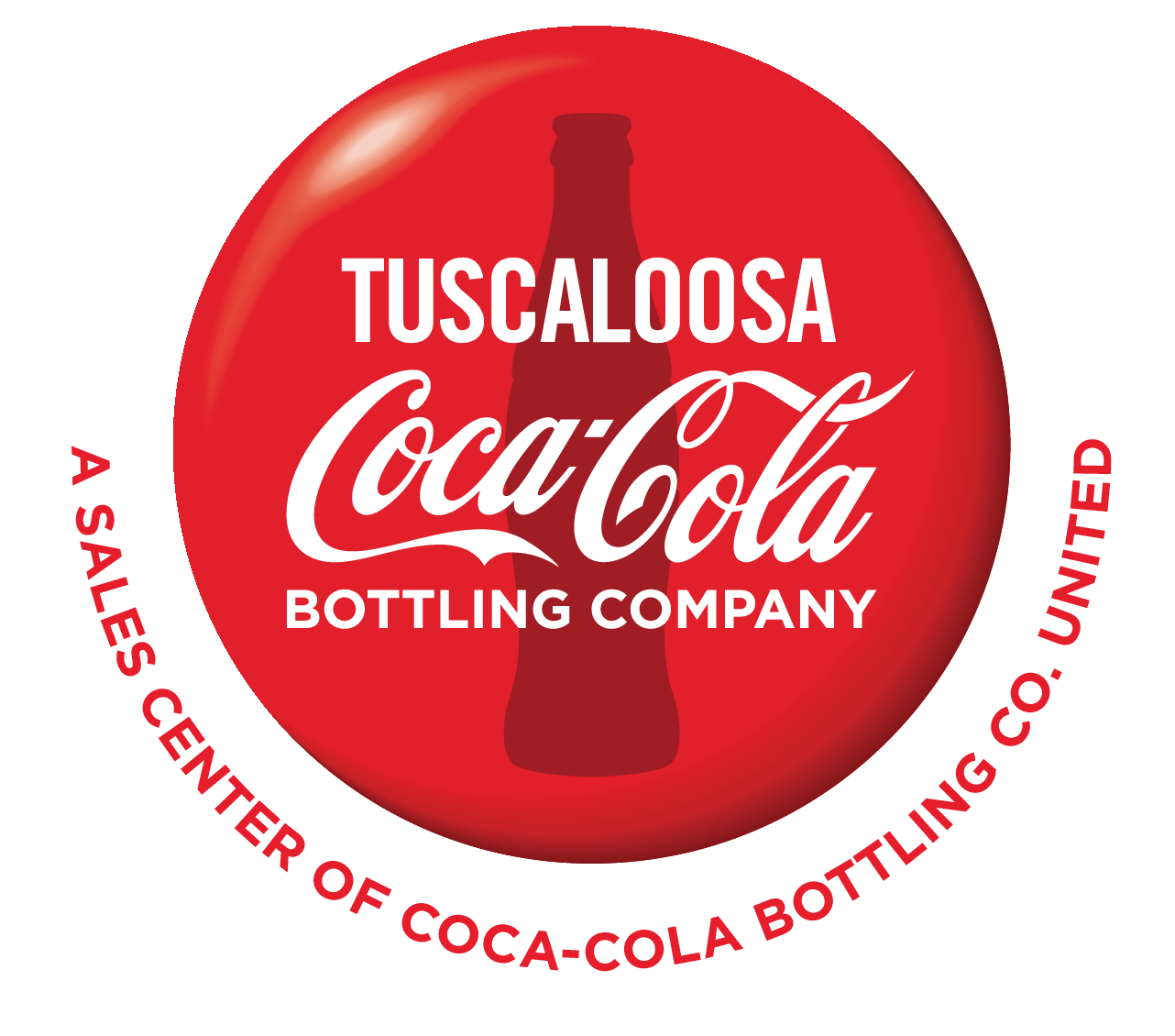 Coca-cola United - Emblem Clipart (1282x1130), Png Download