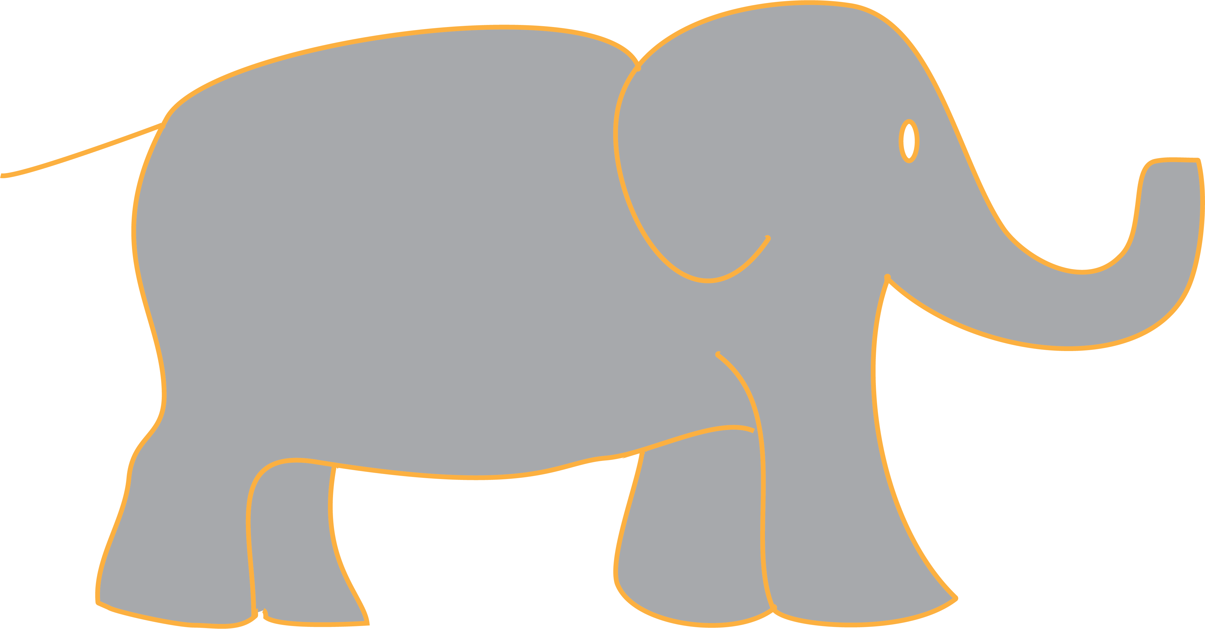 Elephant Hadoop Clipart (4053x2118), Png Download