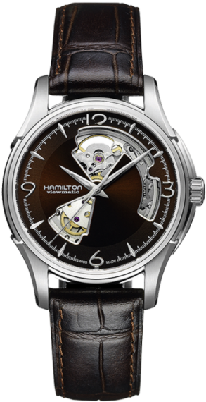 Hamilton Jazzmaster Open Heart Black Clipart (600x600), Png Download