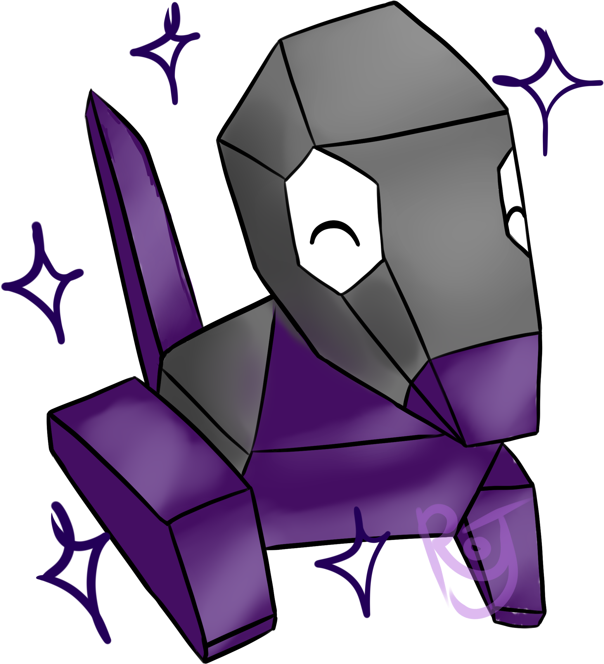 By Cryst By Rojurou - Chair Clipart (2256x2536), Png Download