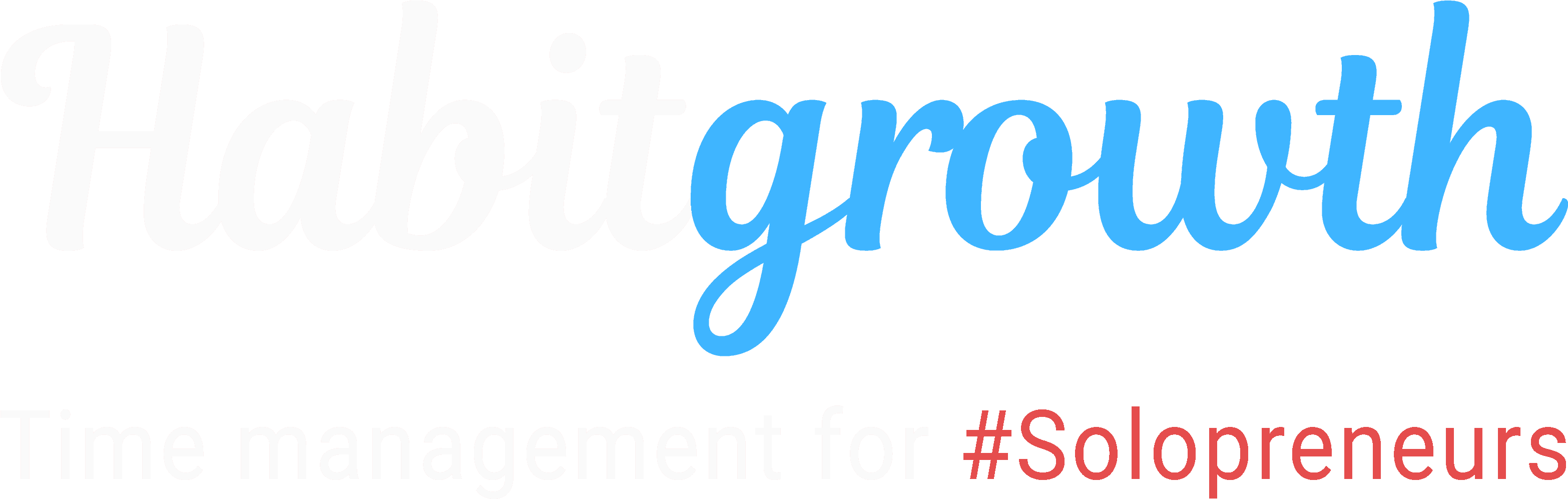 Habitgrowth Habitgrowth - Calligraphy Clipart (3144x1075), Png Download