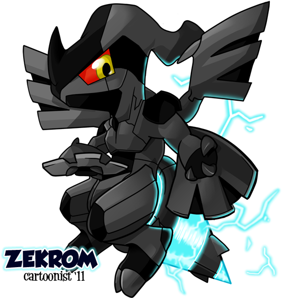 Photo Toon Zekrom By Cartoonist-d39mvxq - Pokemon Cute Zekrom Clipart (600x600), Png Download