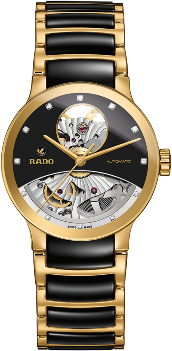 Centrix Automatic Diamonds Open Heart 33mm - Rado Watches For Women With Price Clipart (495x825), Png Download