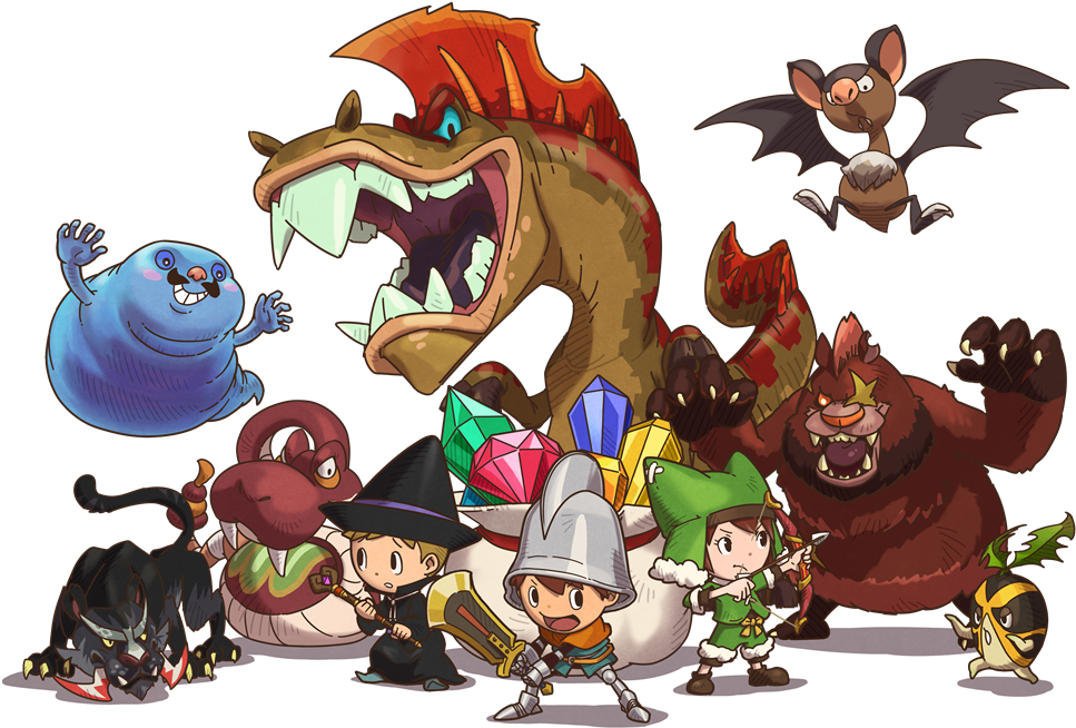 Fantasy Life Art - Fantasy Life Monsters Clipart (1028x695), Png Download