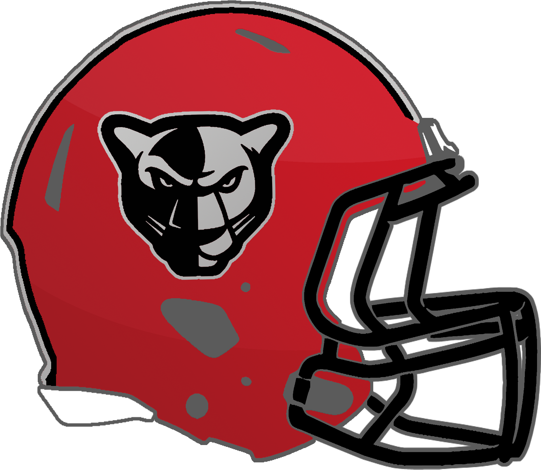Mississippi High School Helmets A Petal Panthers - Pearl High School Football Helmets Clipart (1777x1543), Png Download
