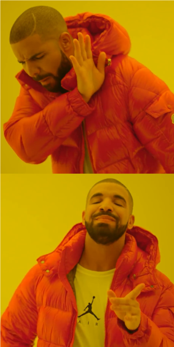 Drake Drake - Drake Hotline Bling Template Clipart (1200x1200), Png Download