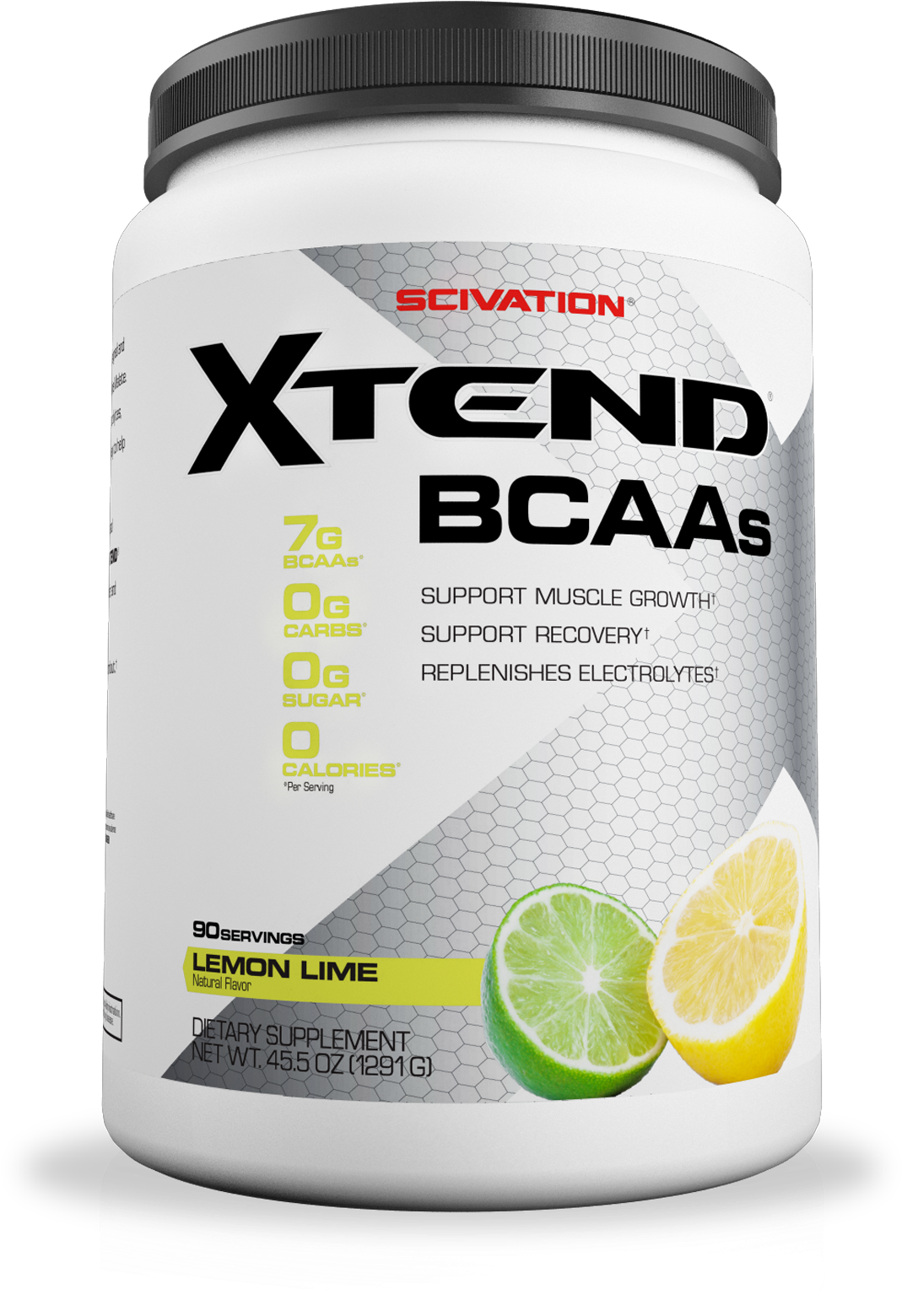 Scivation Xtend Bcaa Powder, Lemon-lime, 90 Servings - Xtend Bcaa Strawberry Kiwi 90 Servings Clipart (1200x1596), Png Download
