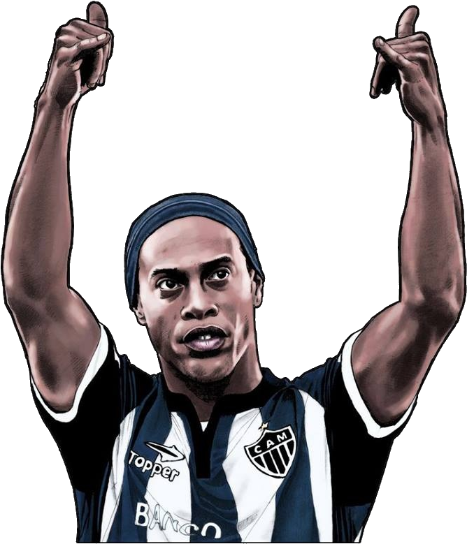 587kib, 727x960, Ronaldinho - Ronaldinho Anime Clipart (727x960), Png Download