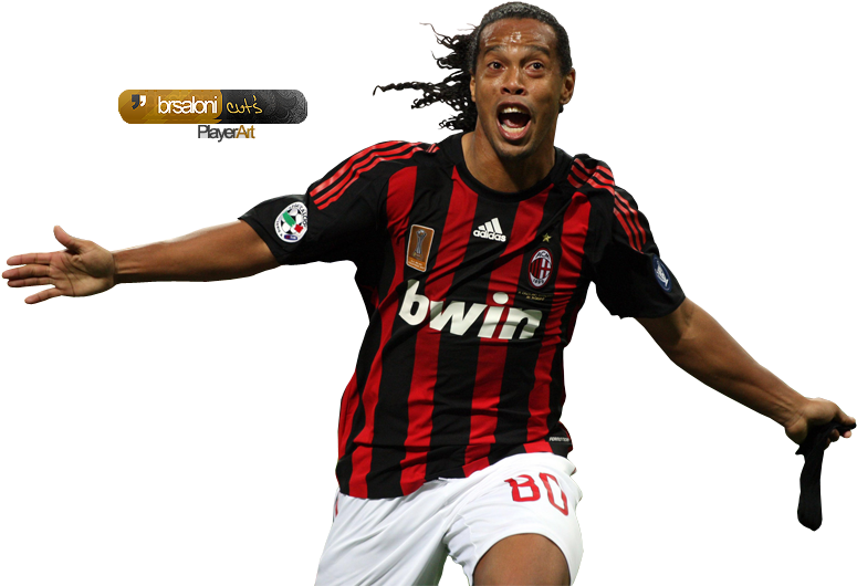 Bindhandlers($('zoome - Ronaldinho Ac Milan Png Clipart (800x541), Png Download