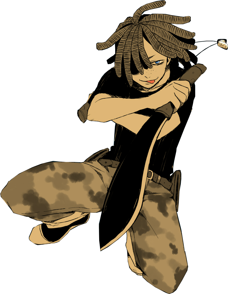 Gangsta Anime Manga - Бандитос Clipart (869x1118), Png Download