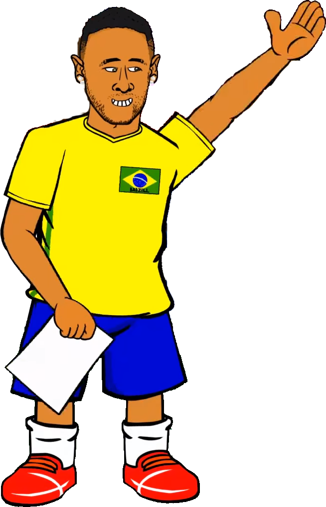 Neymar 442oons Png , Png Download - Neymar Clipart (654x1015), Png Download