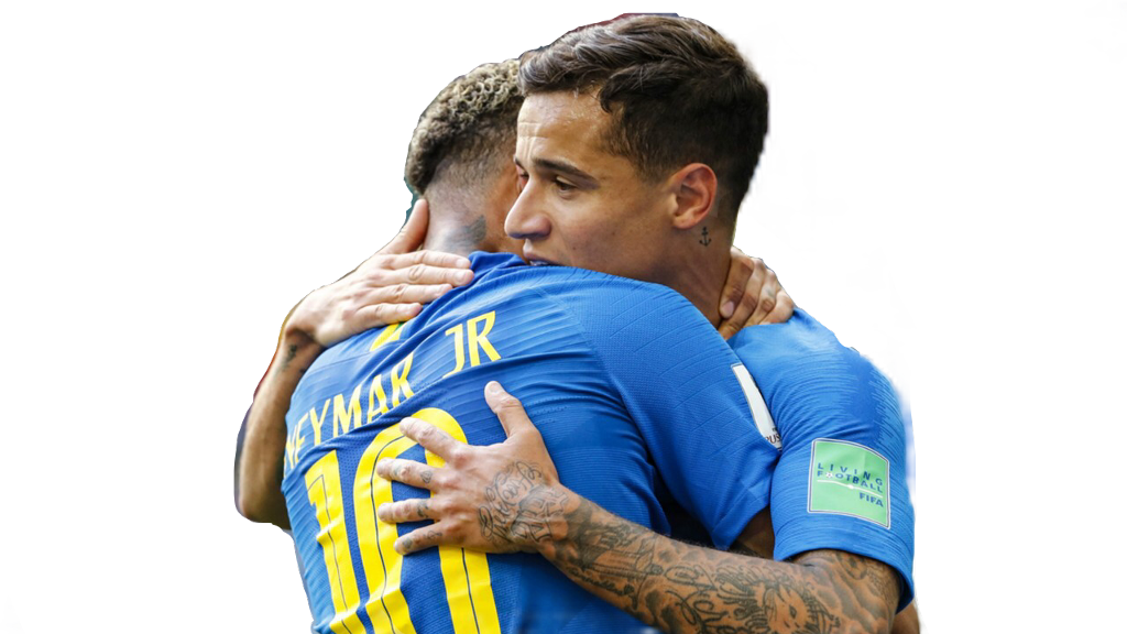 #coutinho #barcelona #neymar #brazil #freetoedit - Coutinho Et Neymar 2019 Clipart (1024x576), Png Download