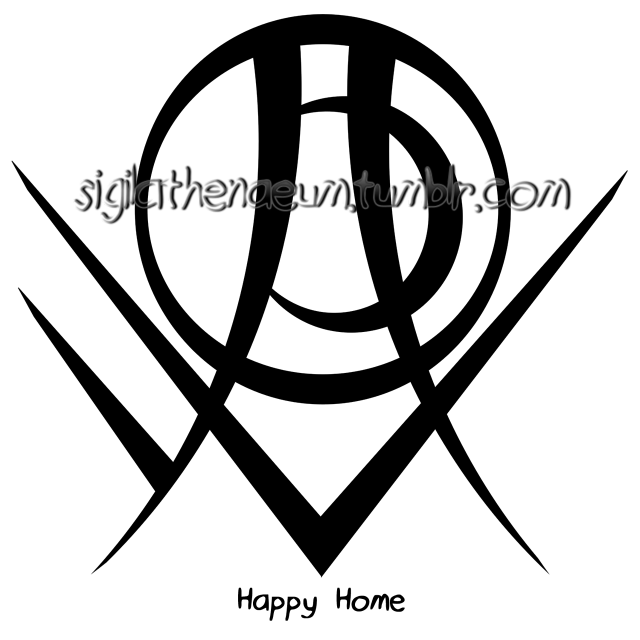 “happy Home“ Sigil For Anonymous Requests Are Open - Emblem Clipart (1280x1280), Png Download