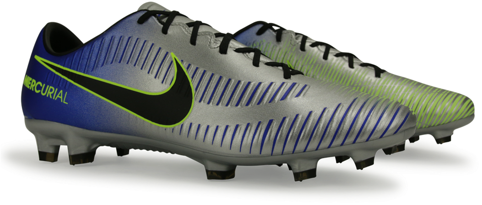 Nike Men's Mercurial Veloce Iii Neymar Jr Fg Racer - Soccer Cleat Clipart (1000x781), Png Download