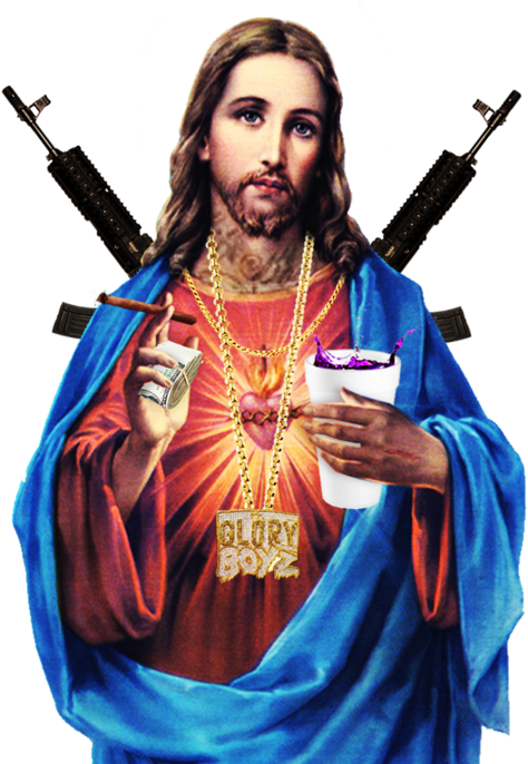 Gangsta J - Jesus Is A Gangsta Clipart (500x685), Png Download