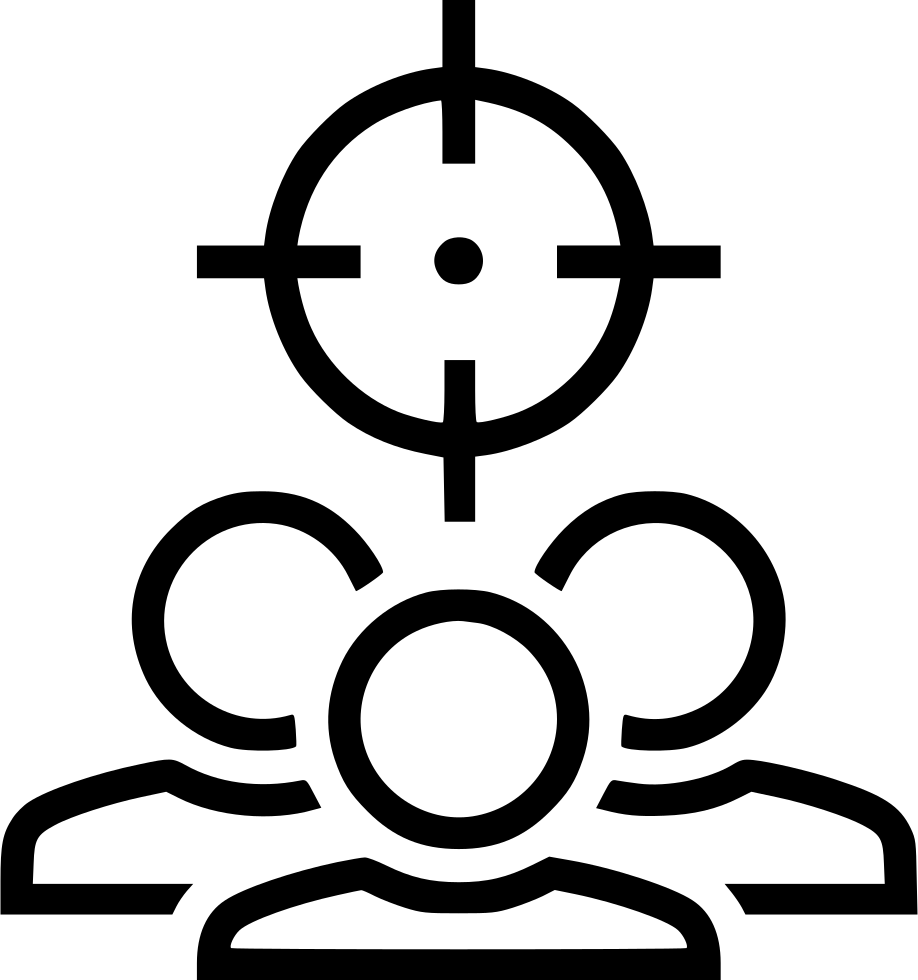 Marketing Target Audience Comments - Scope Crosshairs Symbol Clipart (918x980), Png Download