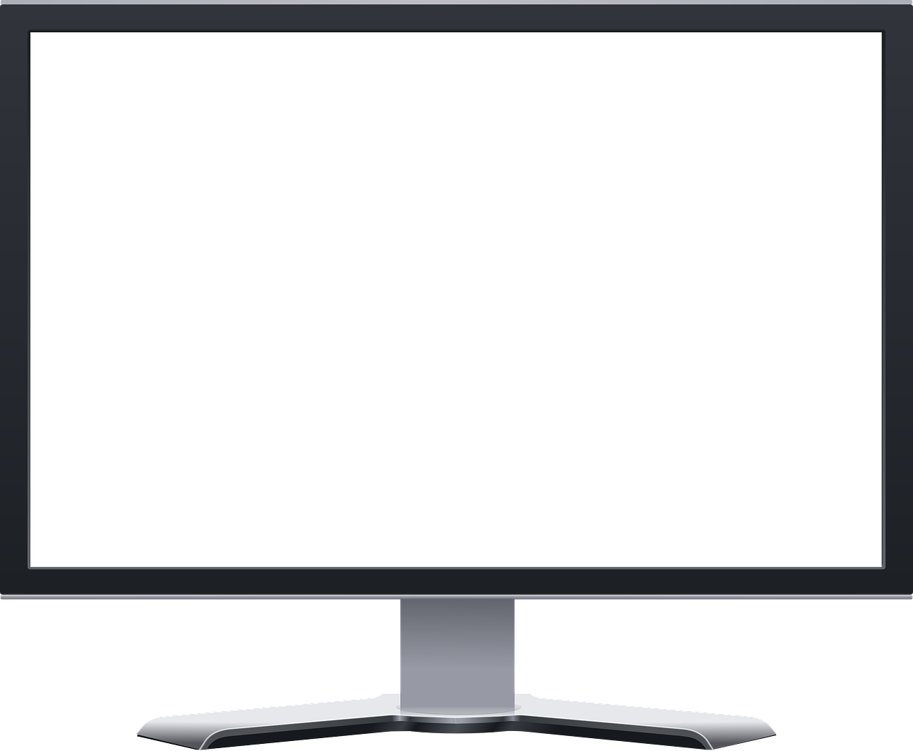 Computer Monitor Lcd Free Picture - Blank Computer Screen Backgrounds Clipart (1280x1052), Png Download