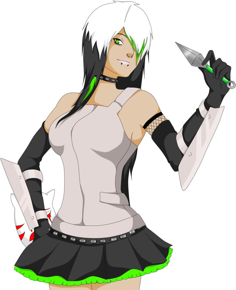 Anbu Girl Clipart (919x1023), Png Download