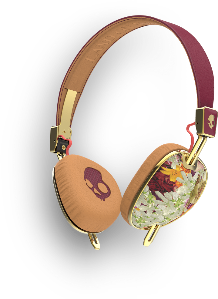 Skull Candy - Skullcandy Knockout Floral Clipart (1000x1000), Png Download