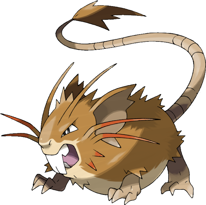 Raticate Png - Mega Raticate Clipart (800x746), Png Download