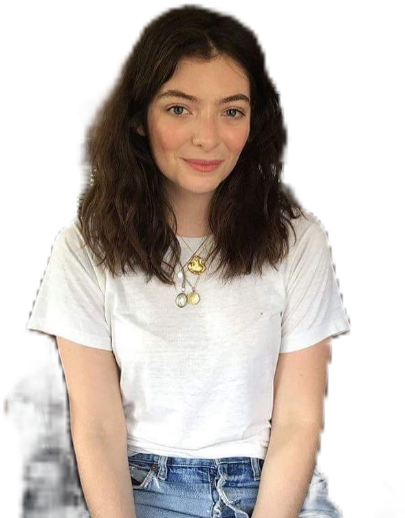 #lorde #music - Girl Clipart (589x754), Png Download