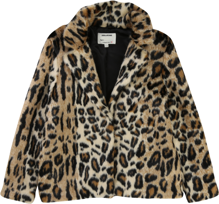 Zadig & Voltaire Kids Faux Fur Coat Leopard - Manteau Leopard Zadig Et ...