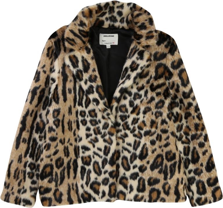 Zadig & Voltaire Kids Faux Fur Coat Leopard - Manteau Leopard Zadig Et Voltaire Clipart (960x720), Png Download