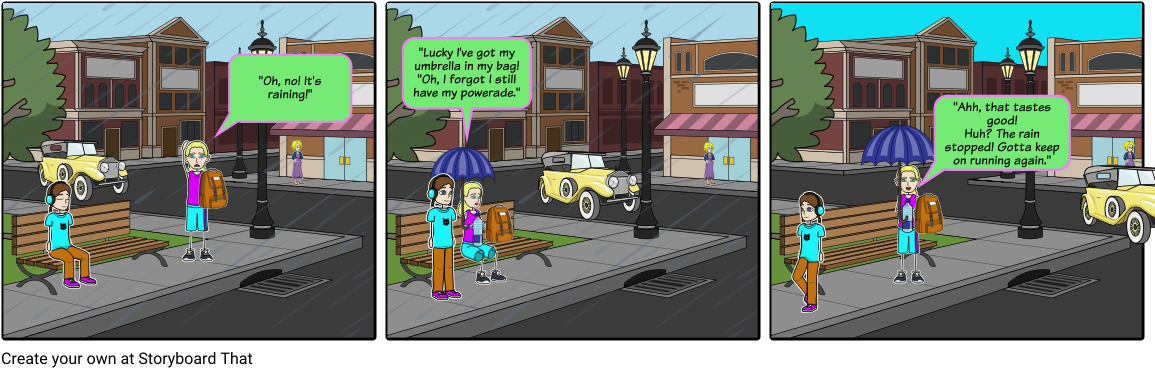 Powerade Ad - Storyboard Clipart (1164x385), Png Download