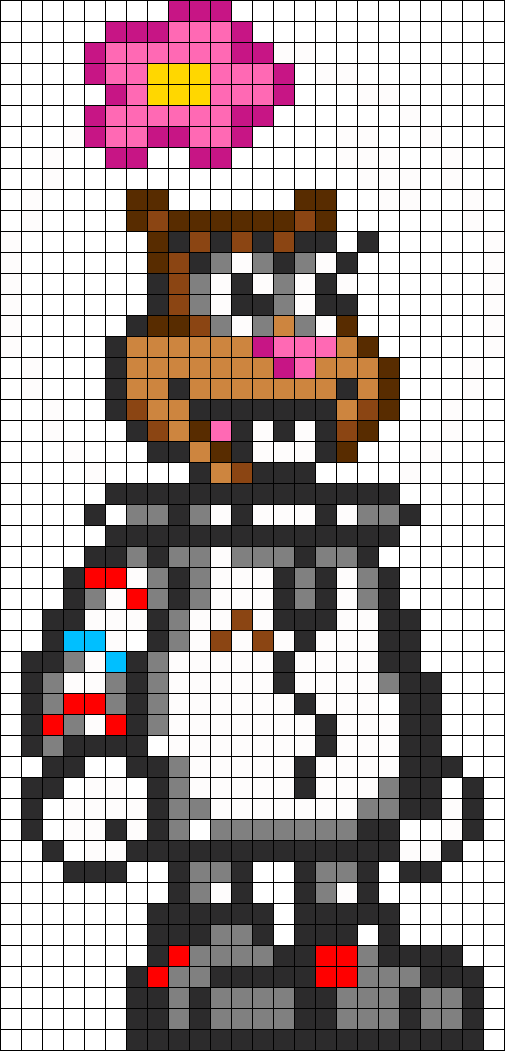 Sandy Cheeks Perler Bead Pattern / Bead Sprite - Sandy Cheeks Pixel Art Clipart (505x1051), Png Download