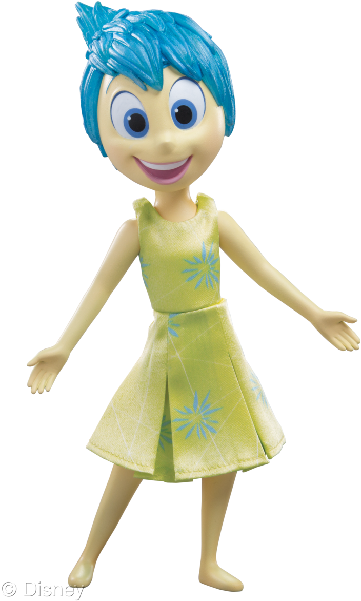 Joy Action Figure - Inside Out Joy Action Figure Clipart (750x1200), Png Download