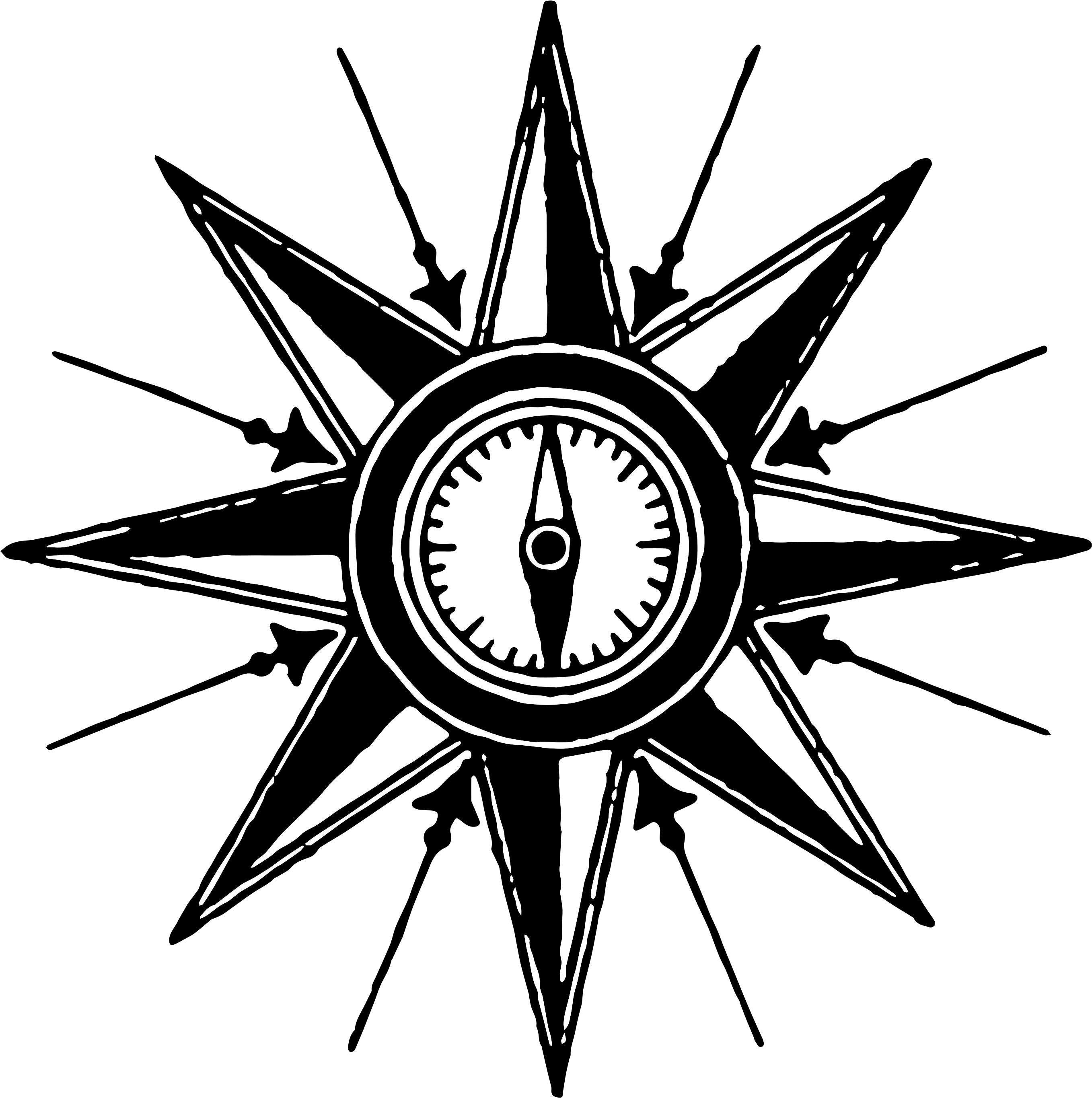 Hamburguesa Dibujo Png - North Star Clip Art Transparent Png (2715x2730), Png Download